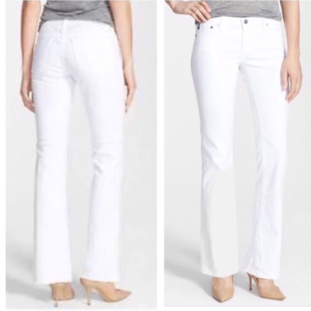 Ag Adriano Goldschmied White Boot Cut Jeans